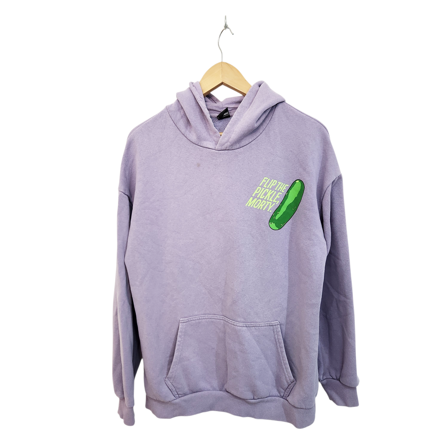 RICK & MORTHY | קפוצ'ון סגול | לאישה מידה L | כתם