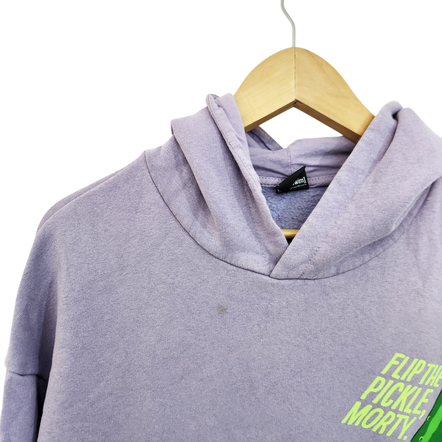 RICK & MORTHY | קפוצ'ון סגול | לאישה מידה L | כתם