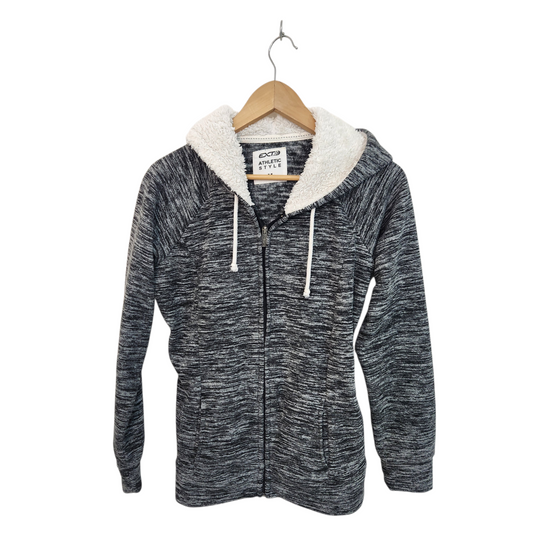 ATHLETIC STYLE | קפוצ'ון עם רוכסן צבע אפור | לאישה מידה M