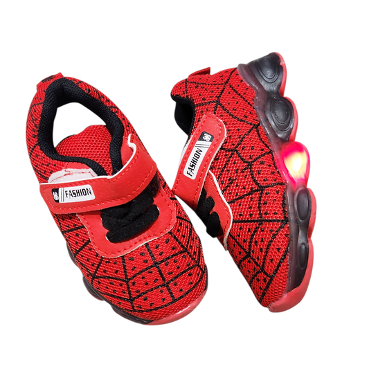 נעלי ספיידרמן עם אורות לילדים מידה 21