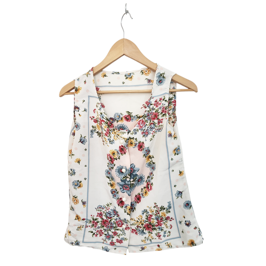 גופיה דקה פרחונית לאישה מידה L