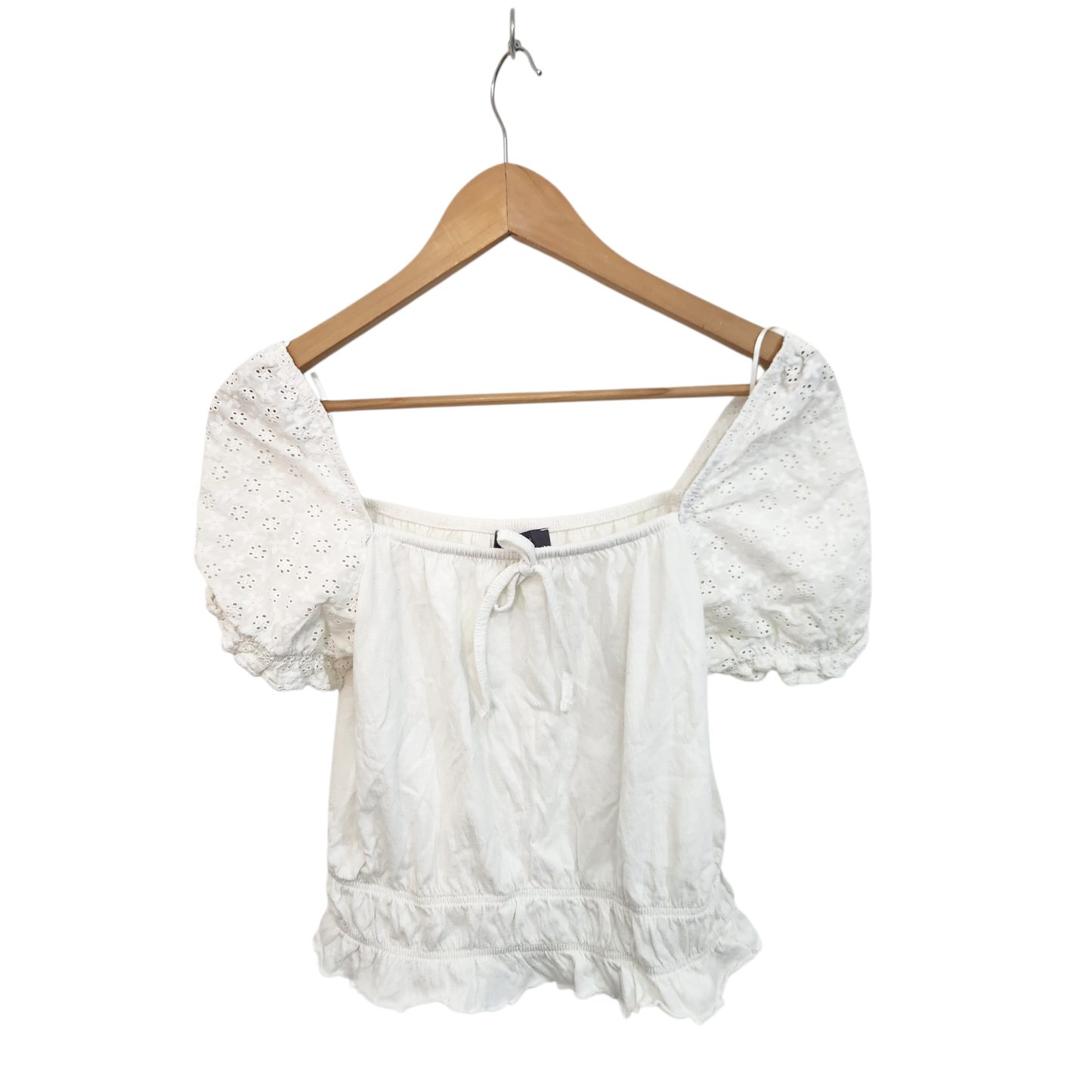 PRIMARK | חולצה קצרה צבע לבן | לאישה מידה XS