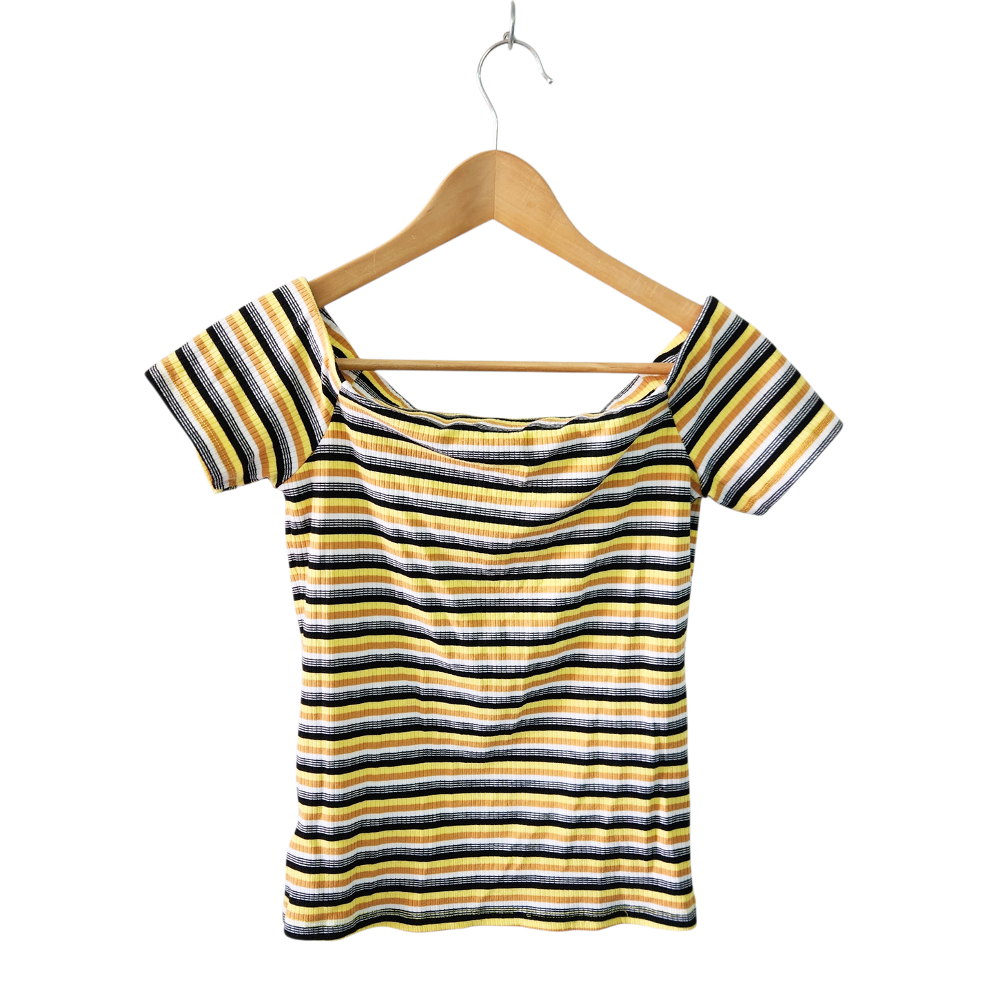 TwentyFourSeven | חולצה קצרה פסים | לאישה מידה M