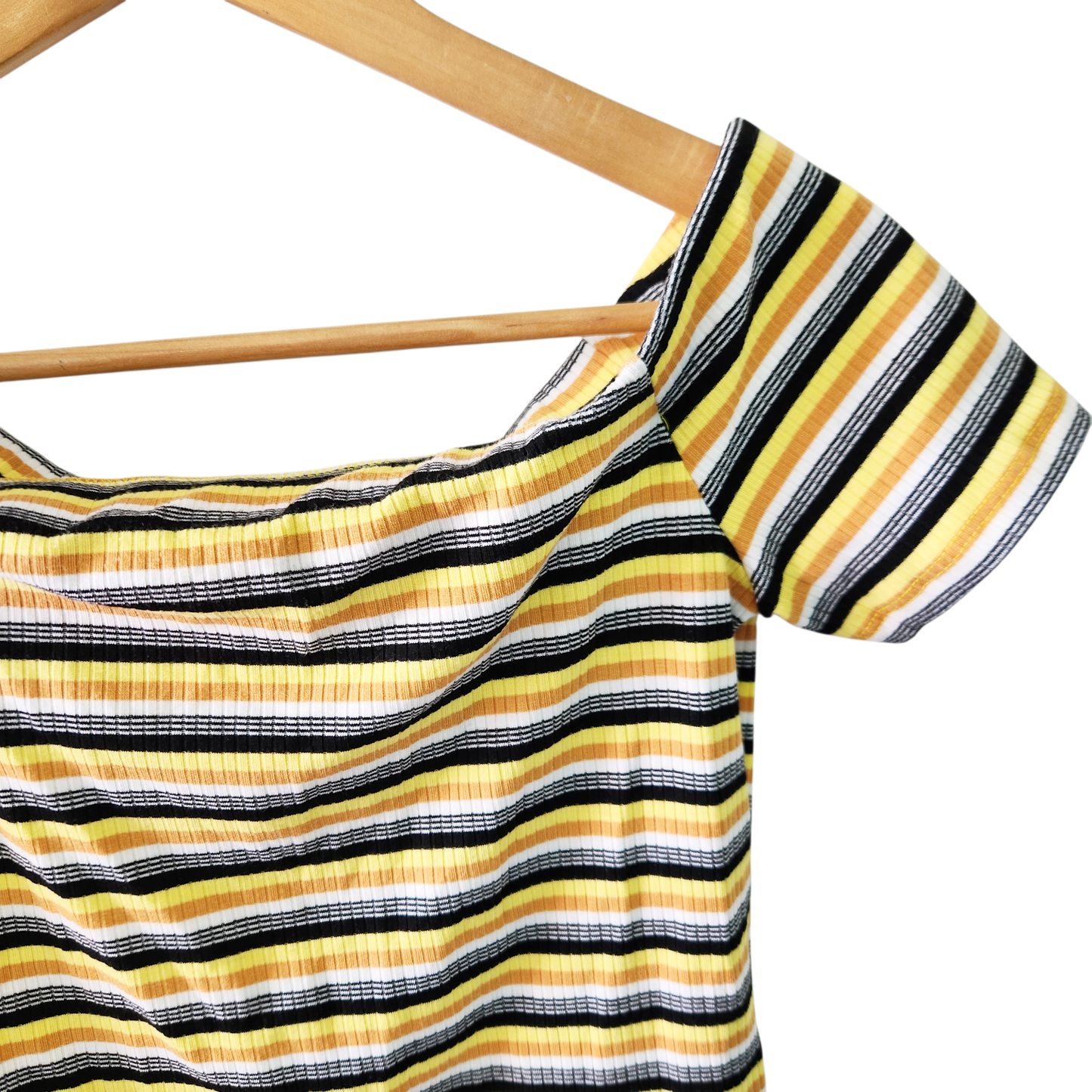 TwentyFourSeven | חולצה קצרה פסים | לאישה מידה M