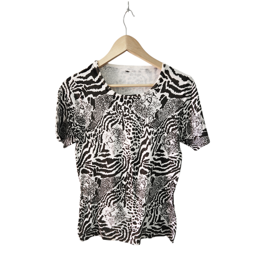 חולצה קצרה סריג לאישה מידה M