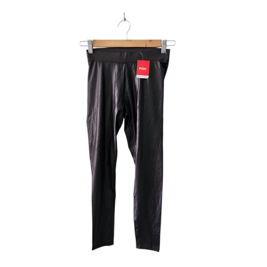 FOX | טייץ מבריק צבע שחור | חדש עם תווית | לאישה מידה XP