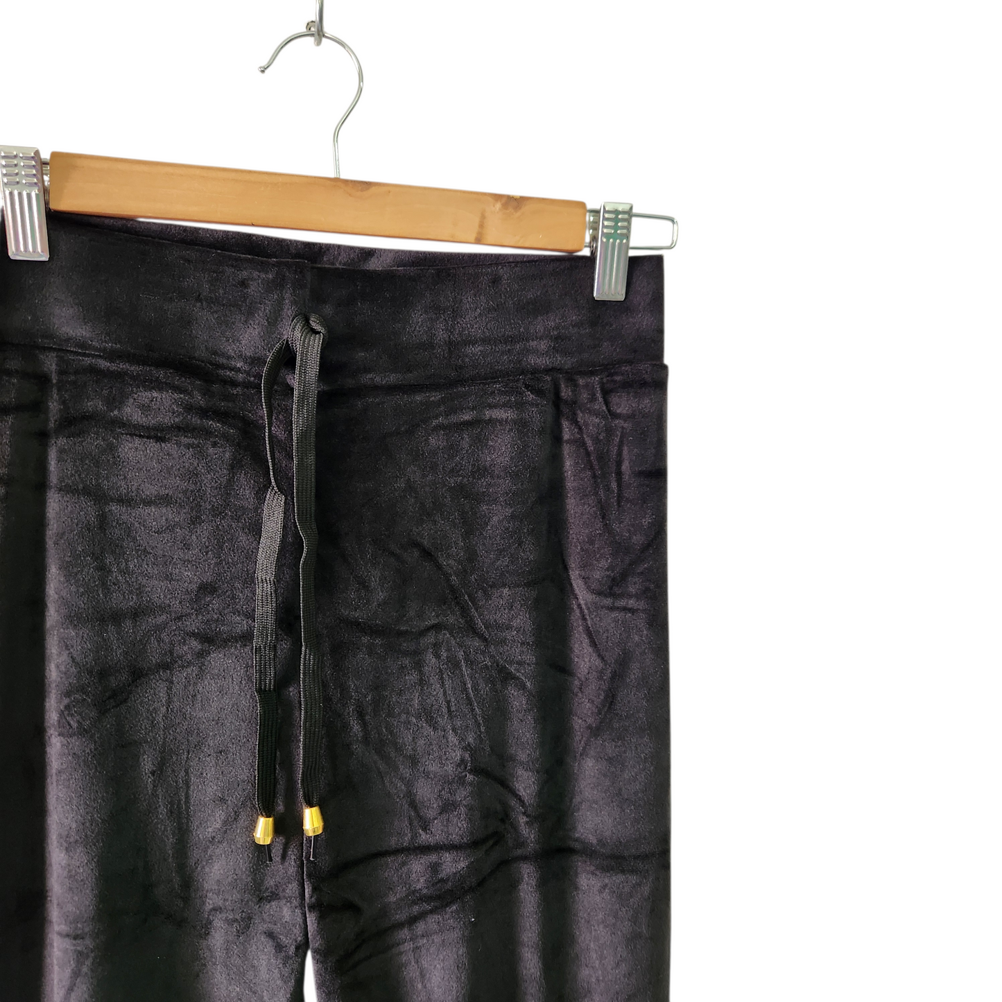 PRIEL | מכנסי קטיפה צבע שחור | לאישה מידה L