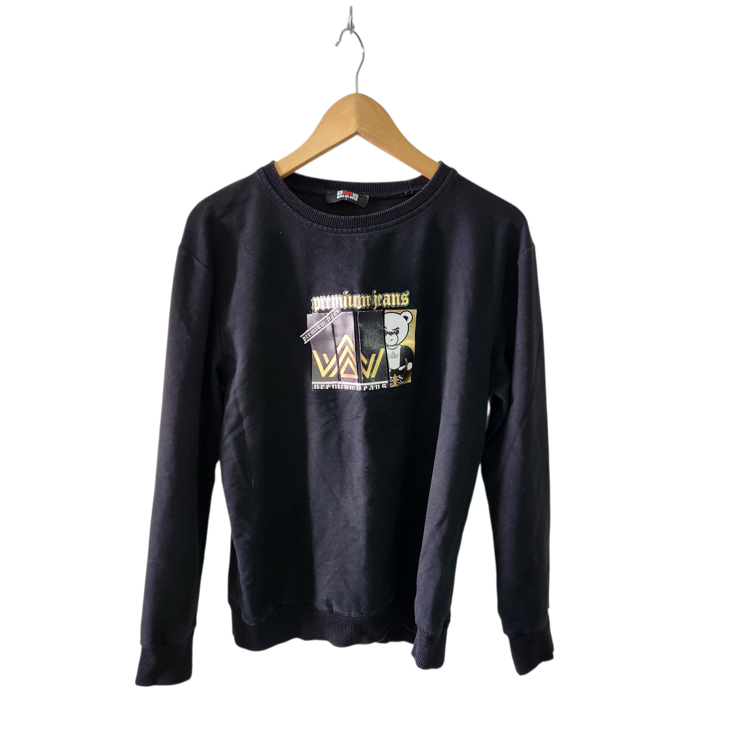 DMR | חולצה ארוכה צבע שחור | לגבר מידה S