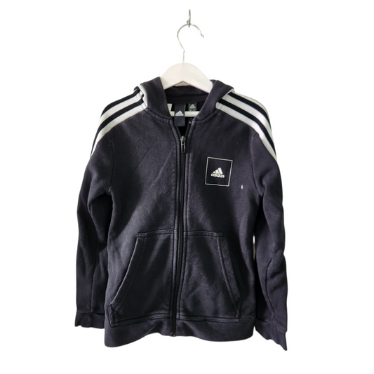 ADIDAS | ג'קט שחור לילדים גיל 7-8 | דהה