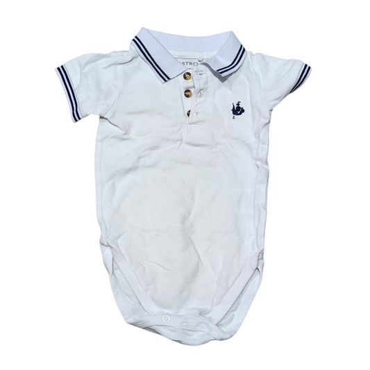 אוברול לבנים | castro | 6-12 חודשים