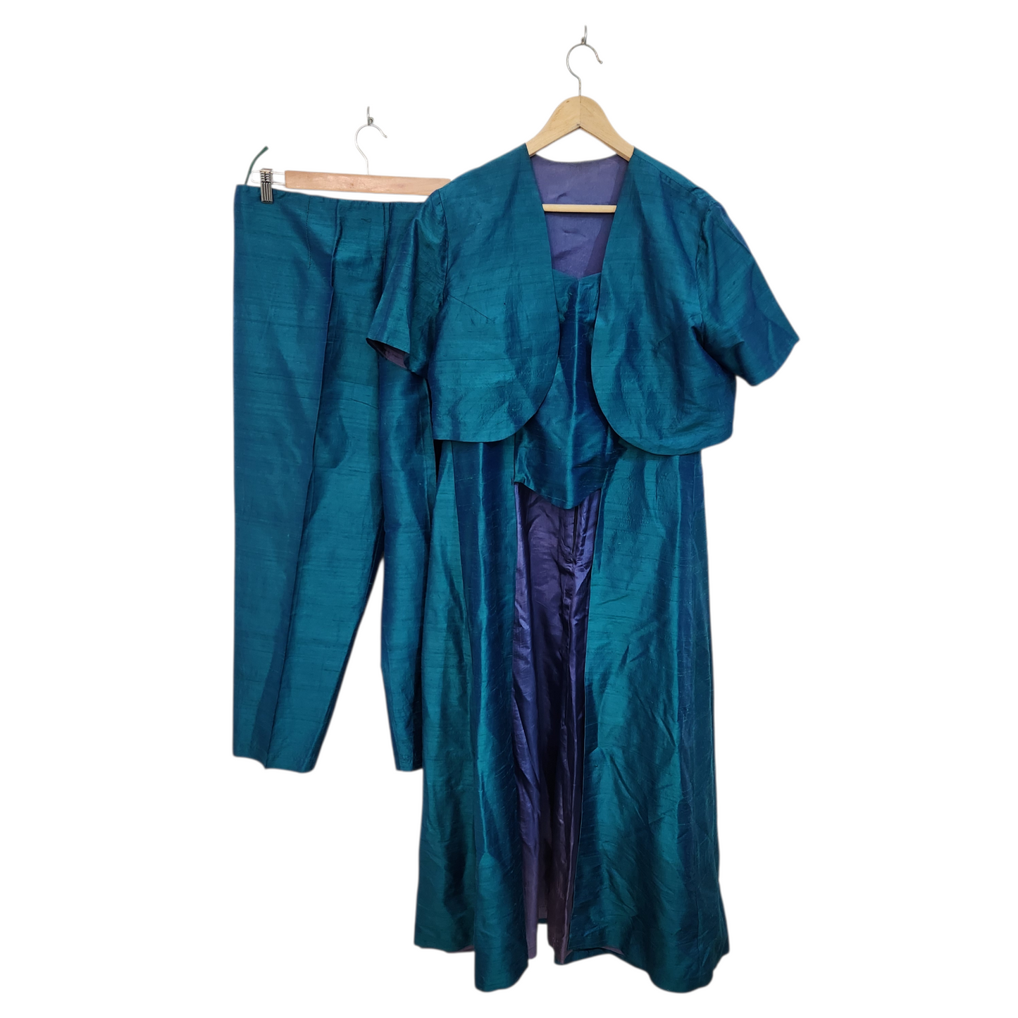 חליפת וינטג' 3 חלקים | לאישה מידה 46 | 36 אינץ' | מעט גולגולים