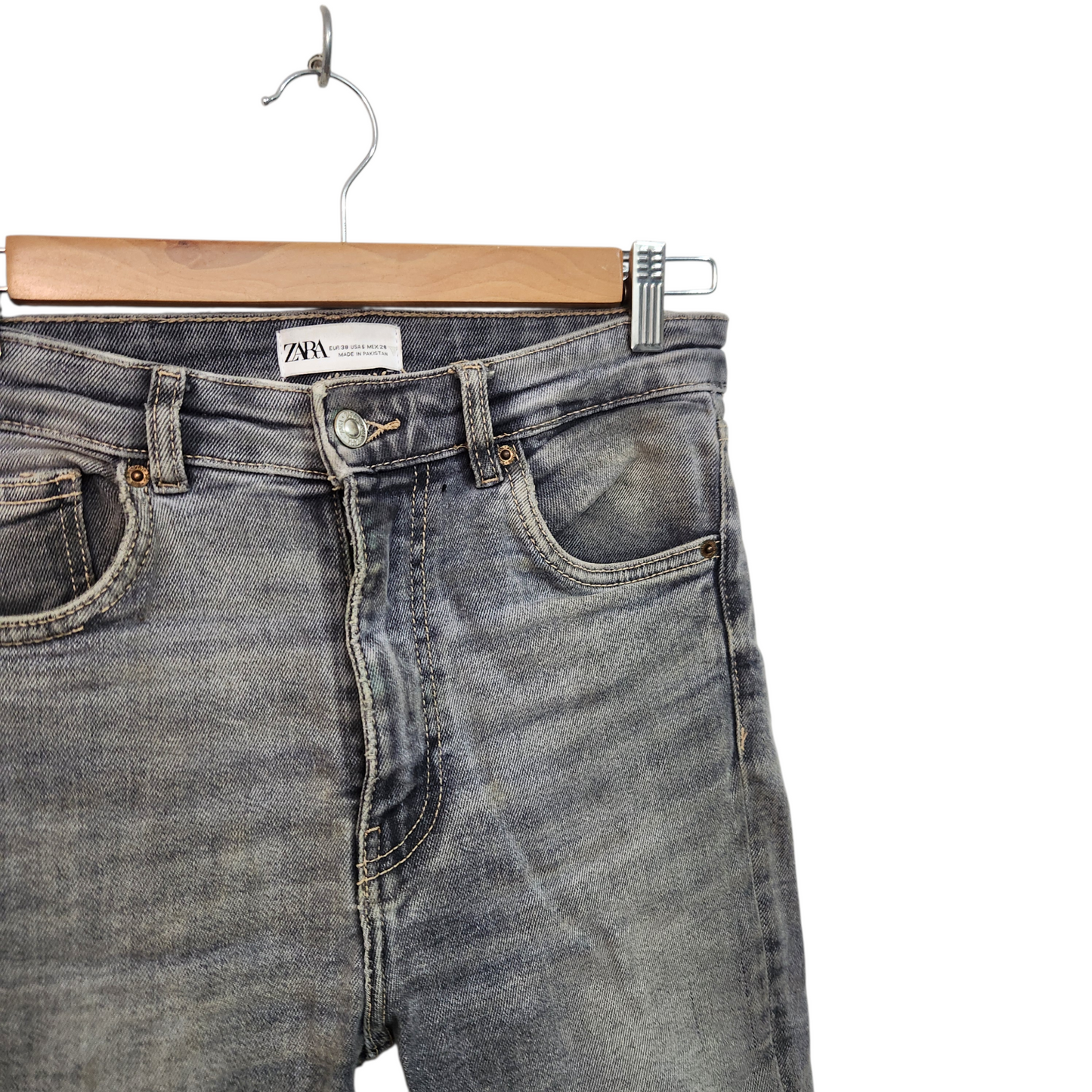 ZARA | ג'ינס סקיני אפור | לאישה מידה 38