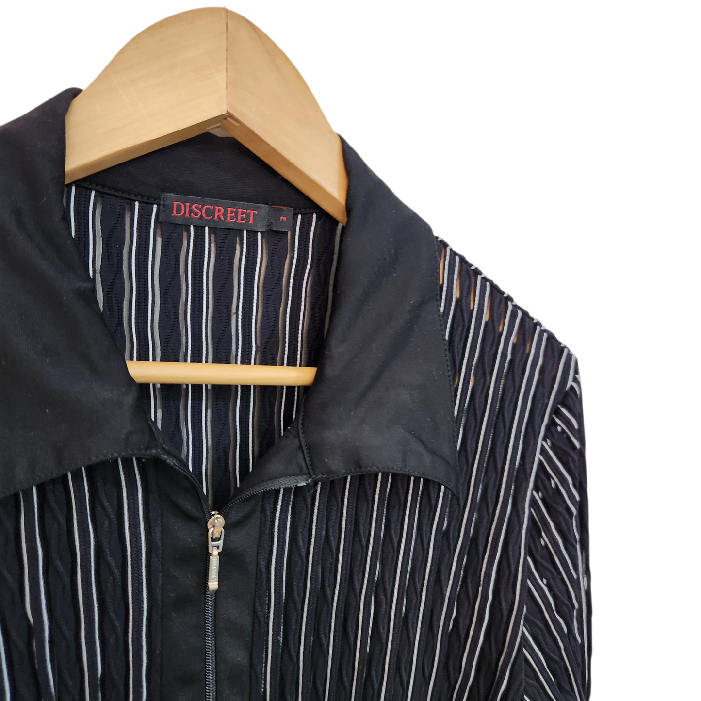 DISCREET | חולצה ארוכה דקה עם רוכסן | לאישה מדיה 2 M