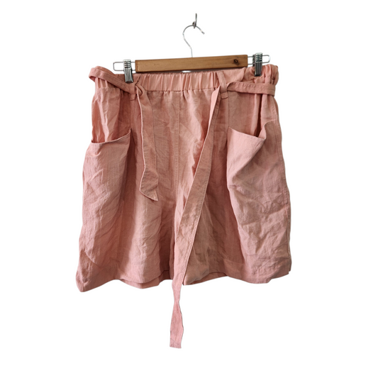TAMNOON | מכנסיים קצרים צבע ורוד עתיק | לאישה מידה L