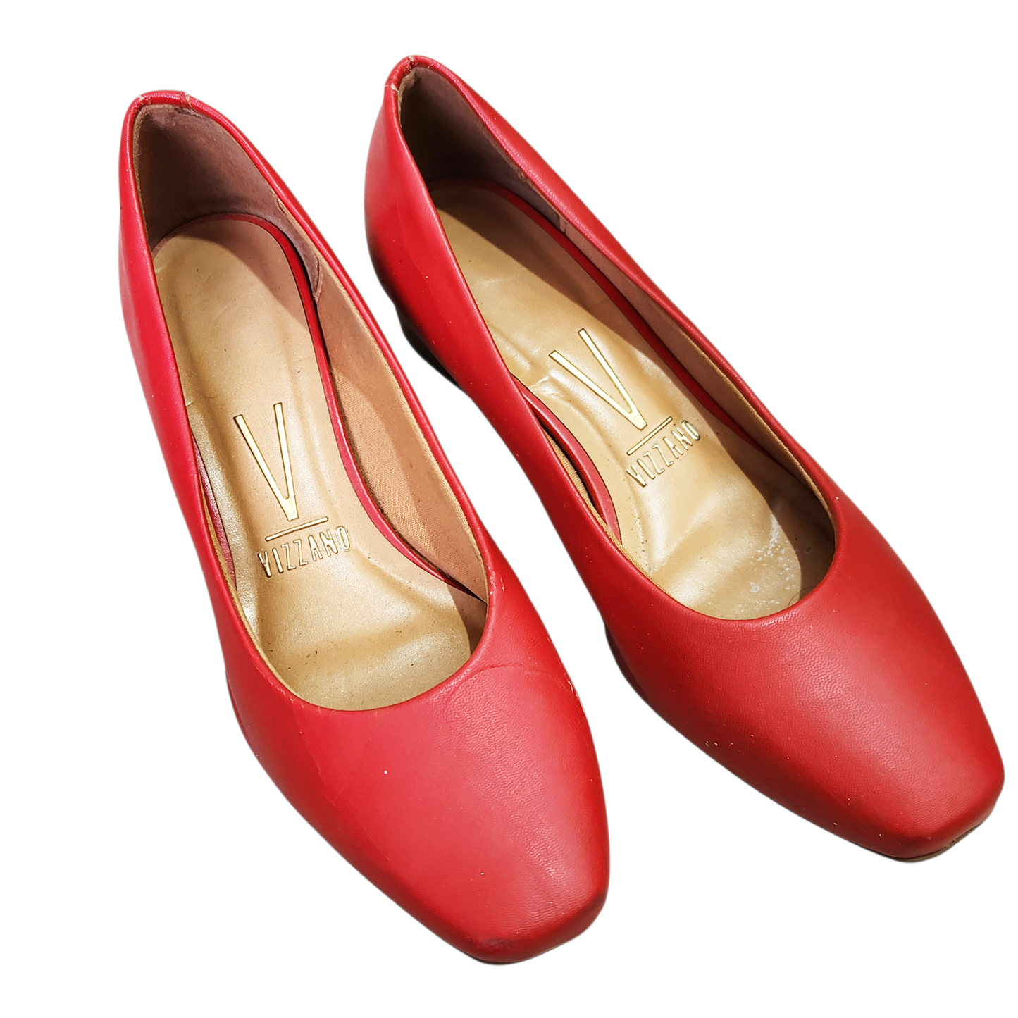 VIZZANO | נעלי עקב צבע אדום | לאישה מידה 35 | משומש קל
