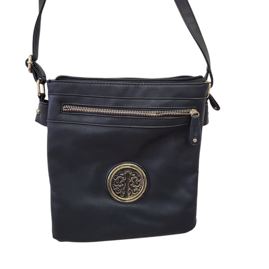 תיק צד צבע שחור דמוי עור