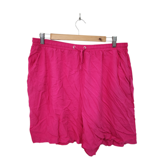 TAMNOON | מכנסיים קצרים צבע ורוד | לאישה מידה XL