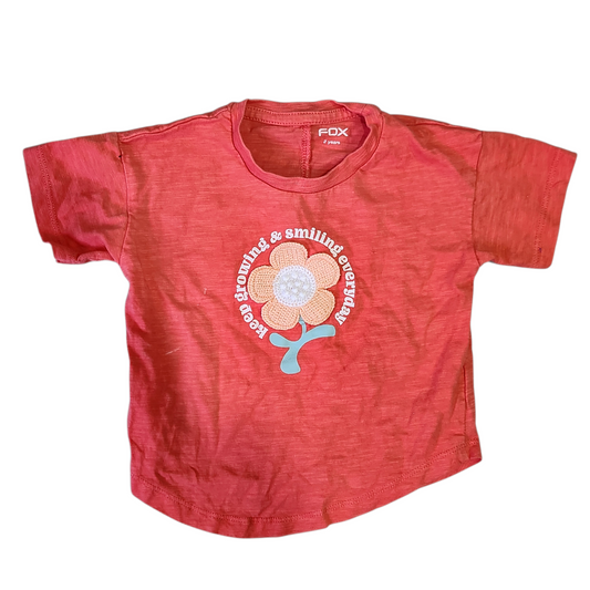 FOX | חולצה קצרה לילדות גיל 2