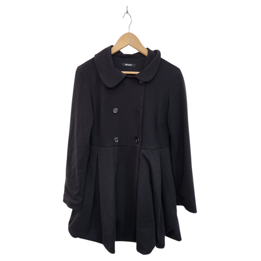 AMUN | שמלה מכופתרת צבע שחור | לאישה מידה L