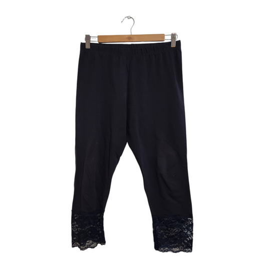 DISCREET | טייץ 7/8 עם תחרה לאישה מידה 4 XL