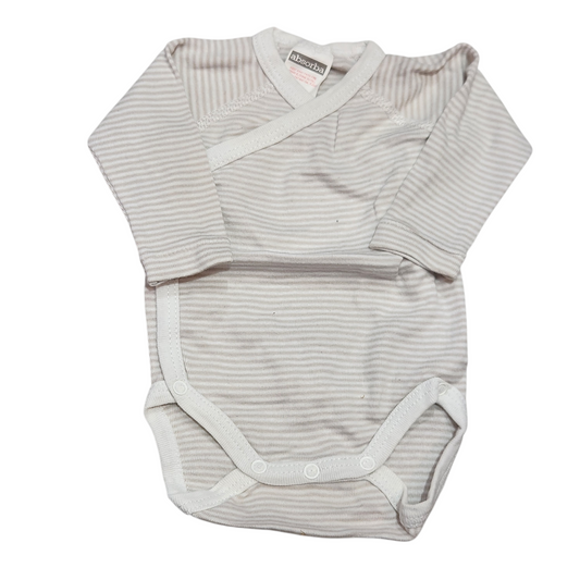 בגד גוף שרוול ארוך לתינוקות גיל 0-3 חודשים