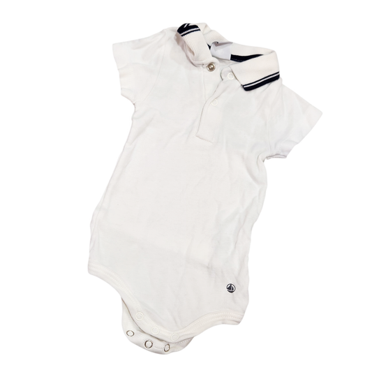 PETIT BATEAU | אוברול קייצי לתינוקות גיל 0-3 חודשים