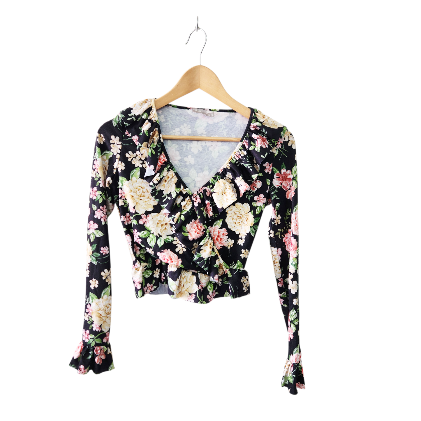 ASOS | חולצה ארוכה פרחונית לאישה מידה XS