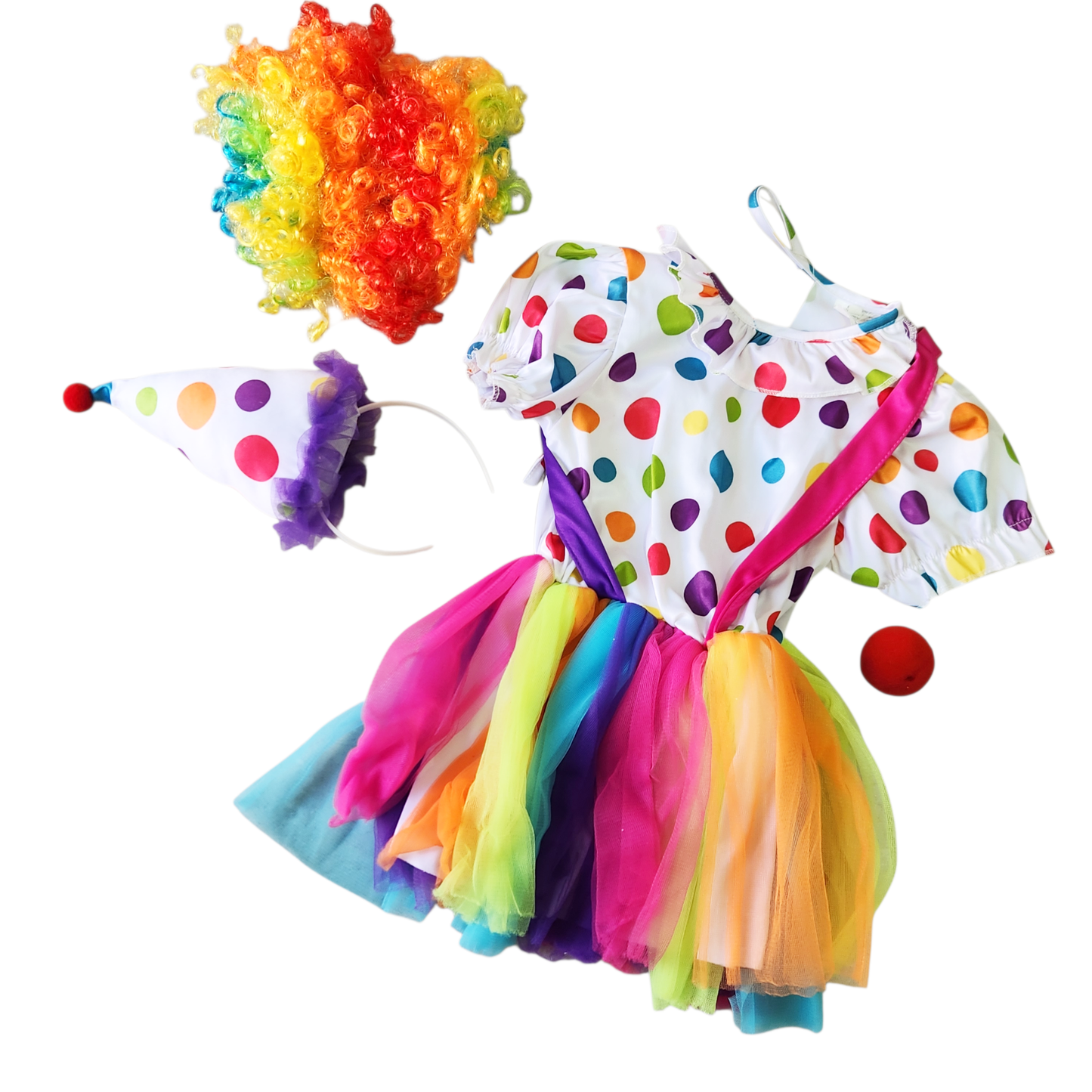 תחפושת ליצנית לילדות גיל 4-5