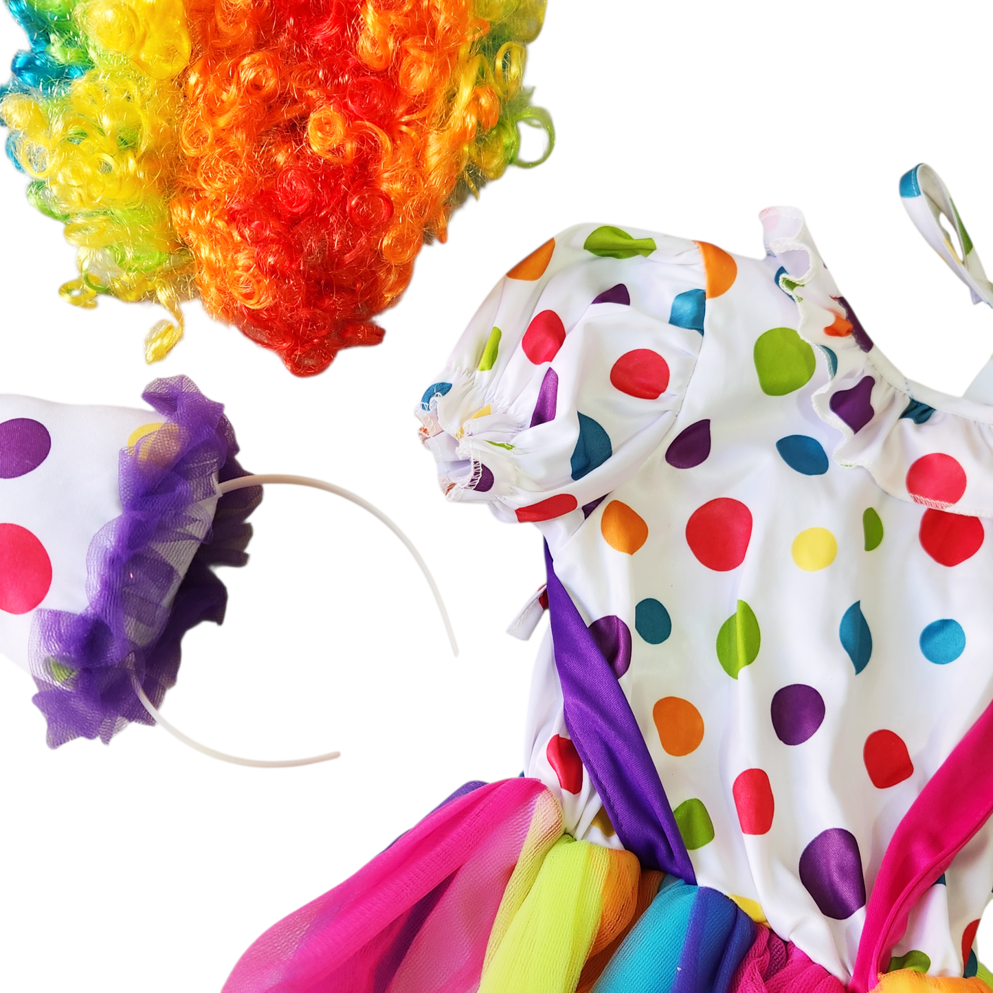 תחפושת ליצנית לילדות גיל 4-5