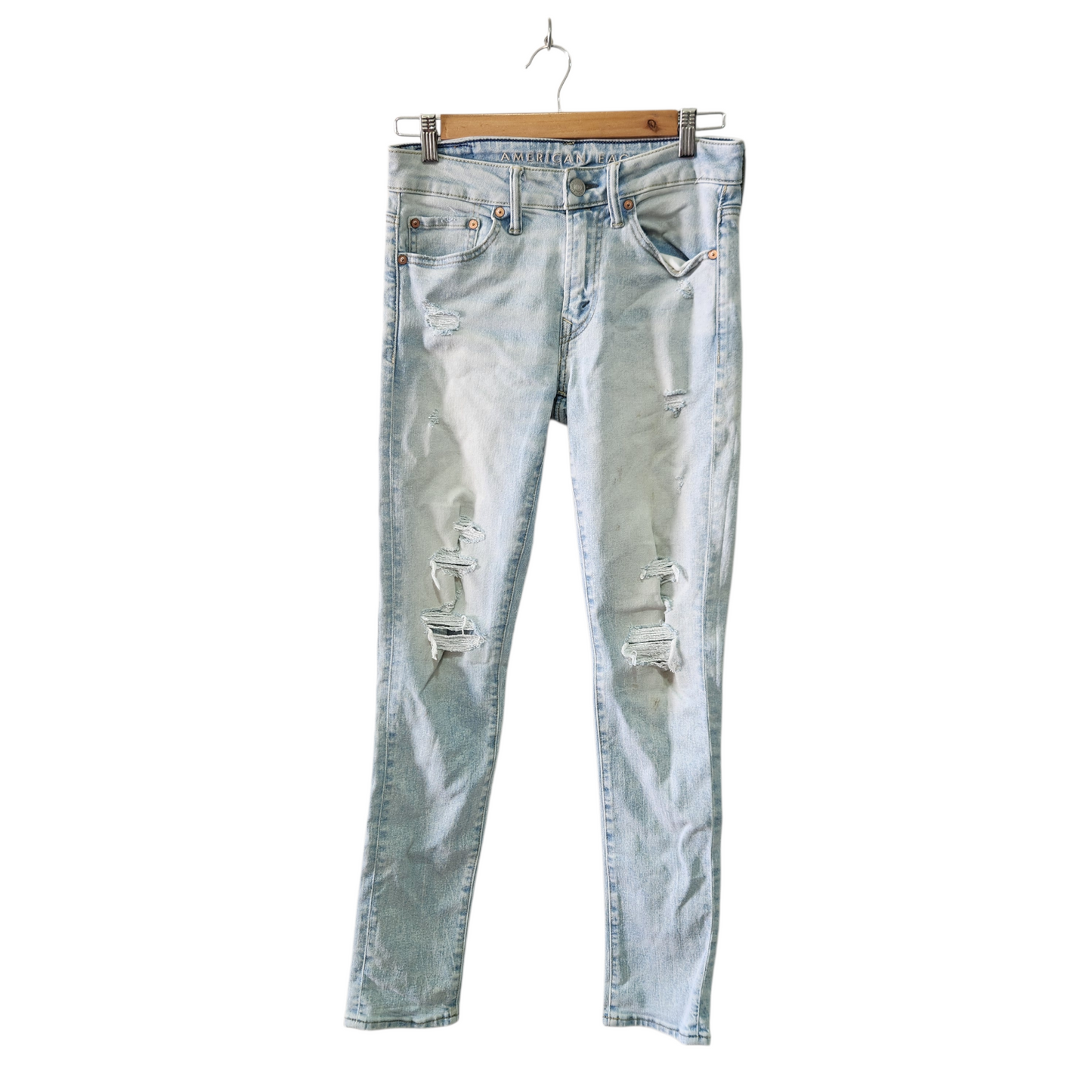 AMERICAN EAGLE | ג'ינס לגבר מידה 29 | מוכתם