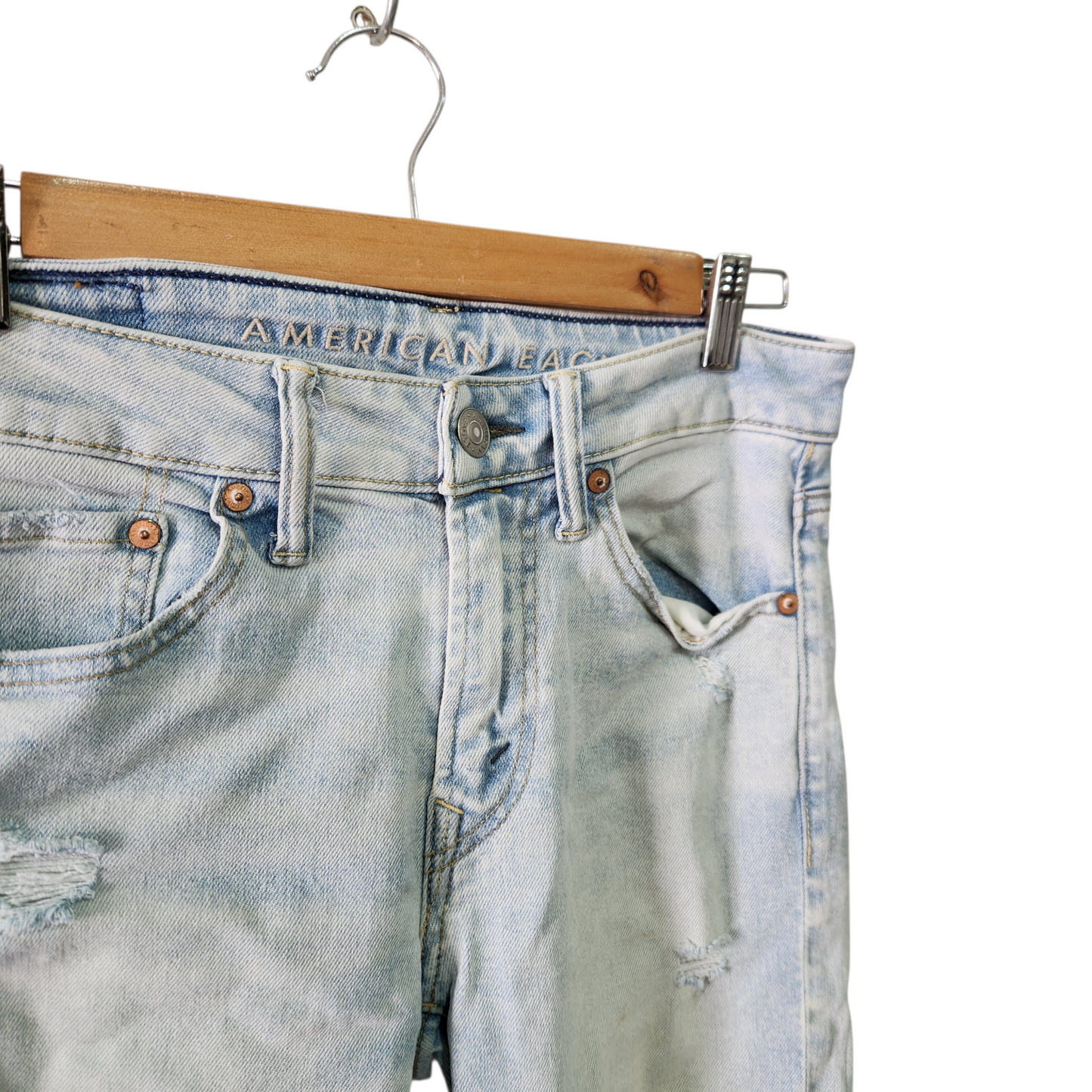 AMERICAN EAGLE | ג'ינס לגבר מידה 29 | מוכתם