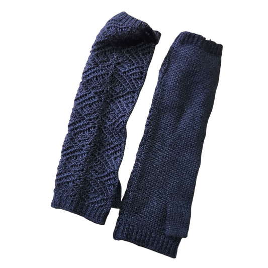 כפפות סרוגות צבע שחור