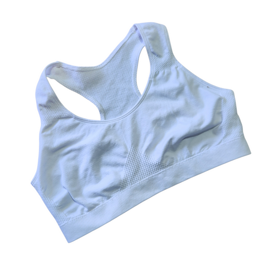 PRIMARK | חזיית ספורט צבע לבן | לילדות גיל 14-15