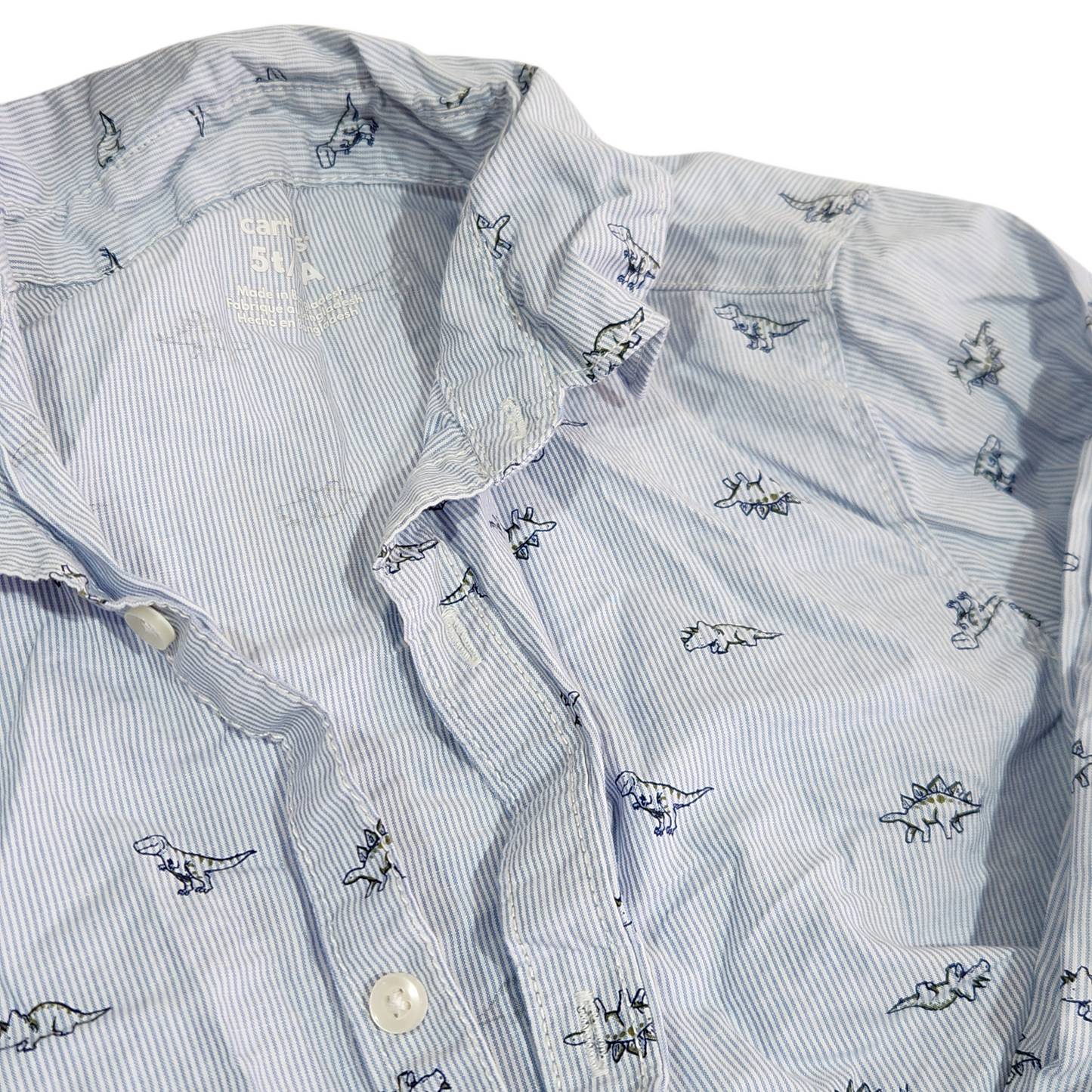 CARTER'S | חולצה ארוכה מכופתרת לילדים גיל 5