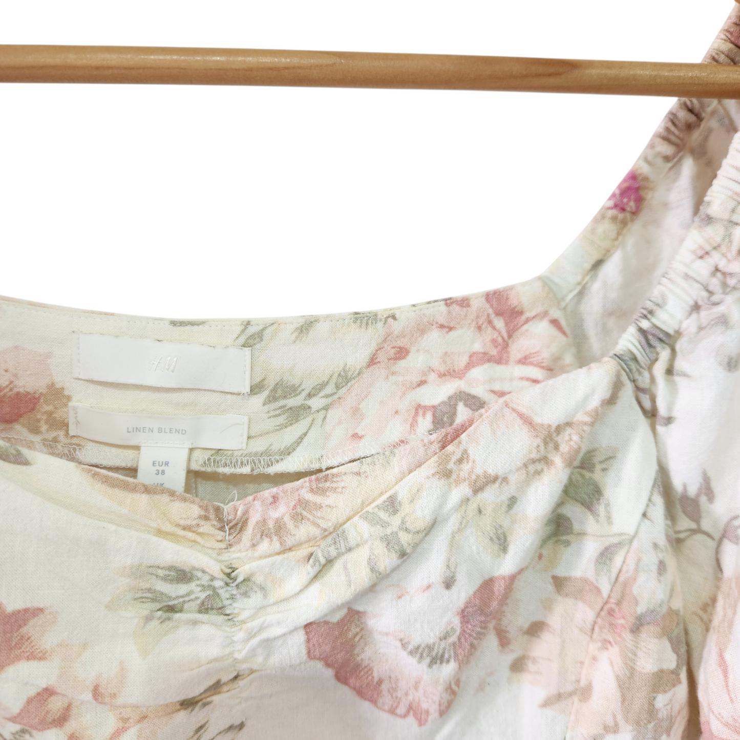 H&M | חולצה פרחונית לאישה מידה 38 M