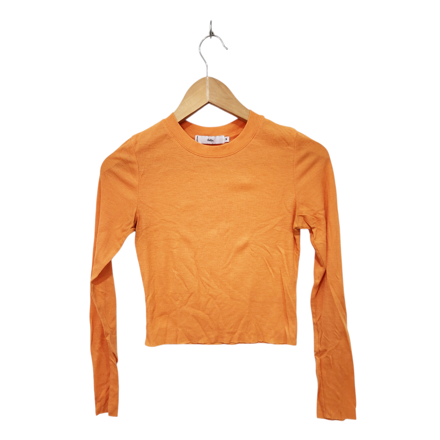 ADIKA | חולצה ארוכה דקה צבע כתום | לאישה מידה M