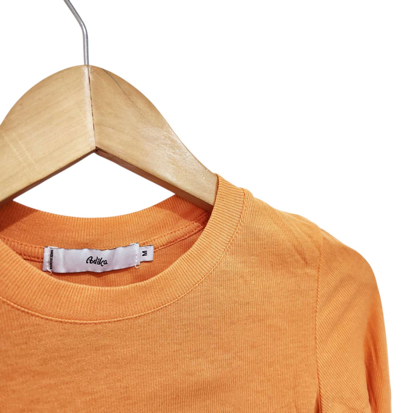 ADIKA | חולצה ארוכה דקה צבע כתום | לאישה מידה M