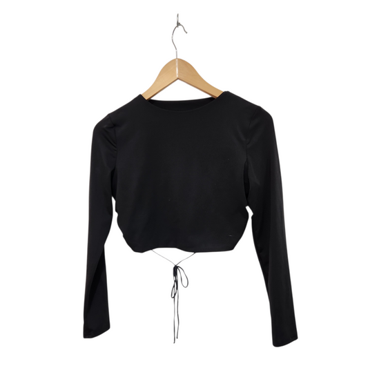 ADIKA | חולצה ארוכה צבע שחור לאישה מידה XS