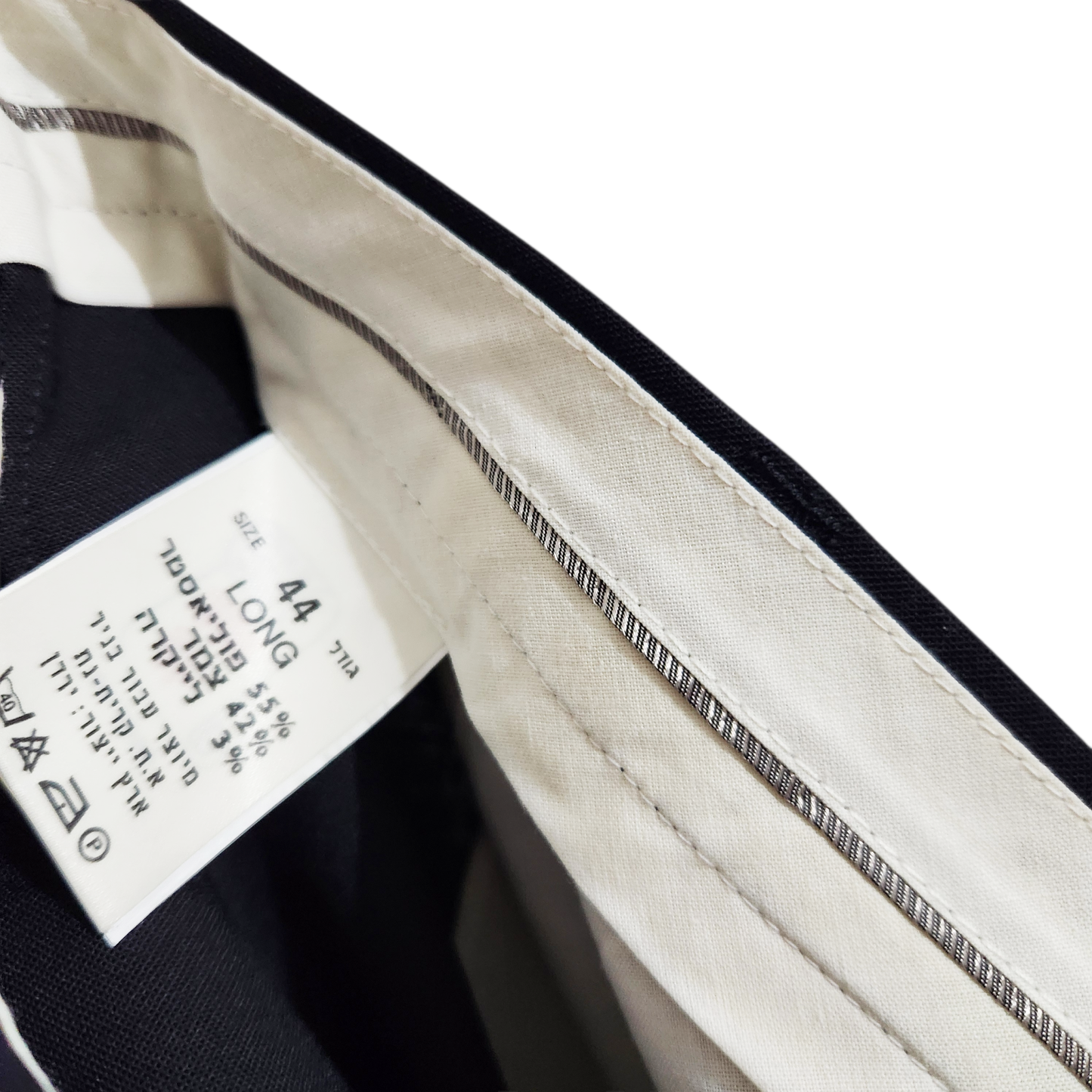 LONG | מכנסיים מחוייטים לגבר מידה 44 | 34אינץ היקף מןתן | L