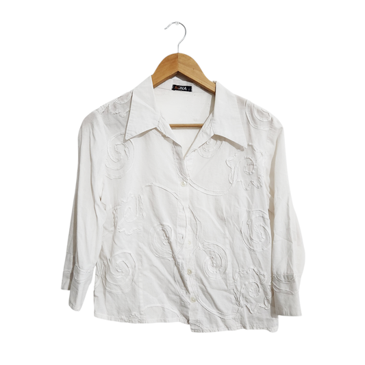 NINA | חולצה מכופתרת לאישה מידה 2 M