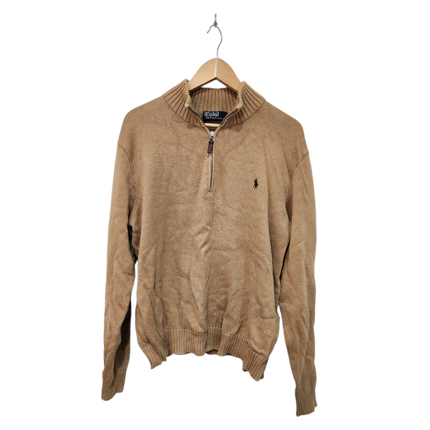 POLO by Ralph Lauren | חולצת סריג צבע חום | לגבר מידה XL | מלא גולגולים