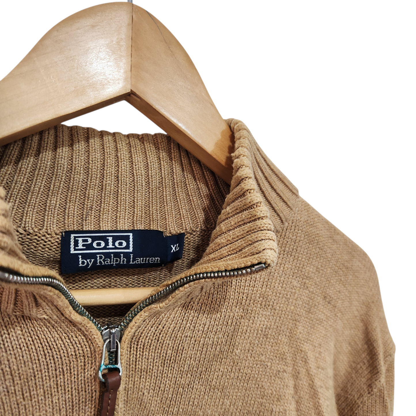 POLO by Ralph Lauren | חולצת סריג צבע חום | לגבר מידה XL | מלא גולגולים