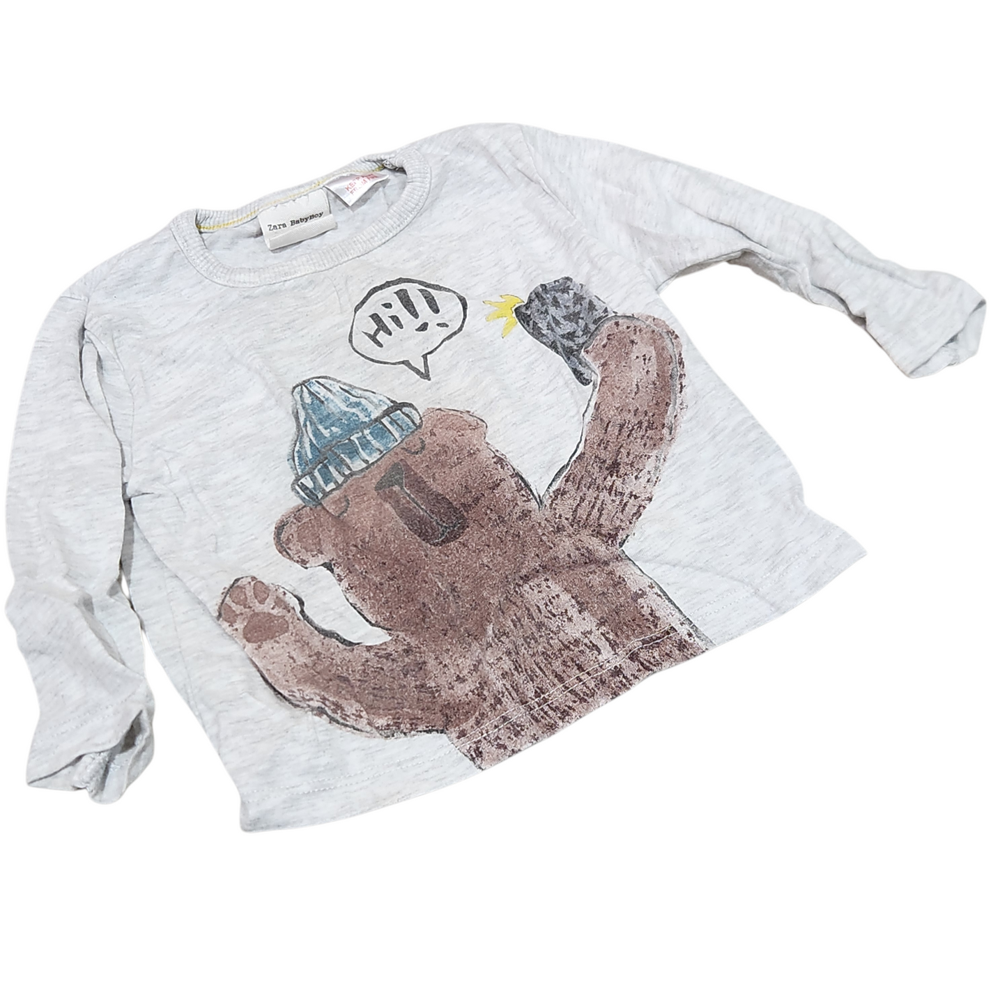 ZARA | חולצה ארוכה לתינוקות גיל 3-6 חודשים