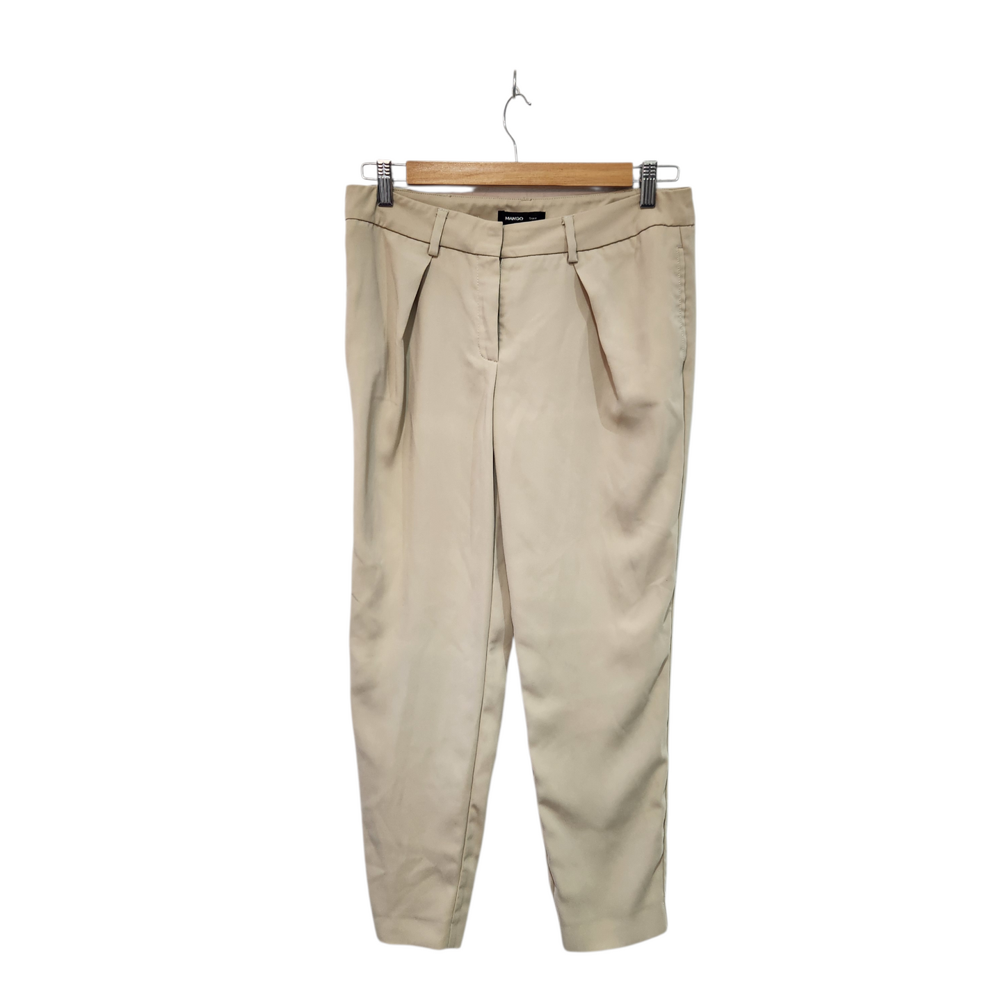 MANGO Suit | מכנסיים מחוייטים צבע בז' | לאישה מידה 38