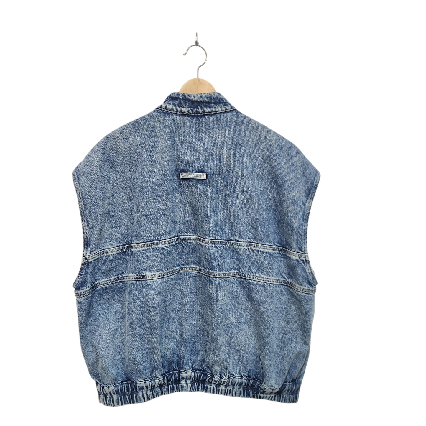 AMERICAN EAGLE | ג'קט ג'ינס אוברסייז לגבר מידה L | מוכתם