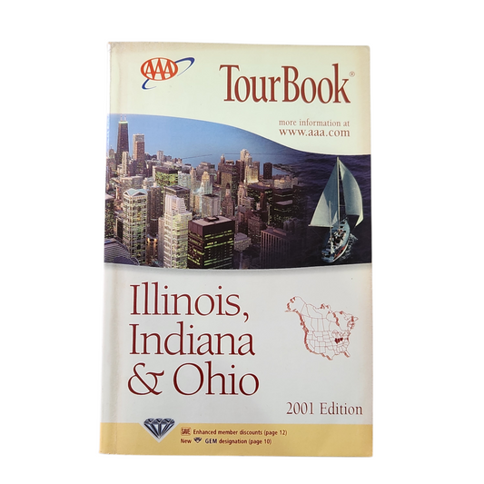 AAA TourBook – Illinois, Indiana & Ohio (2001 Edition)