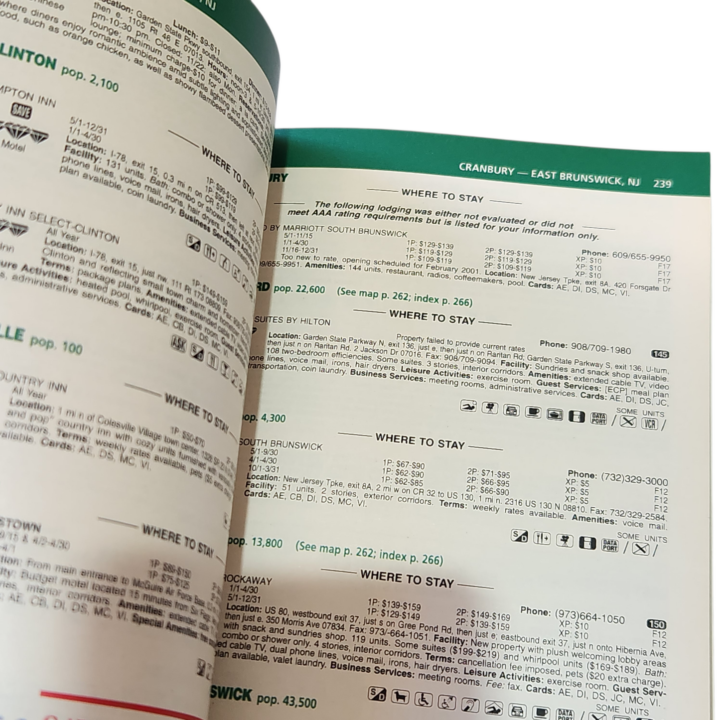 AAA TourBook – New Jersey & Pennsylvania (2001 Edition)