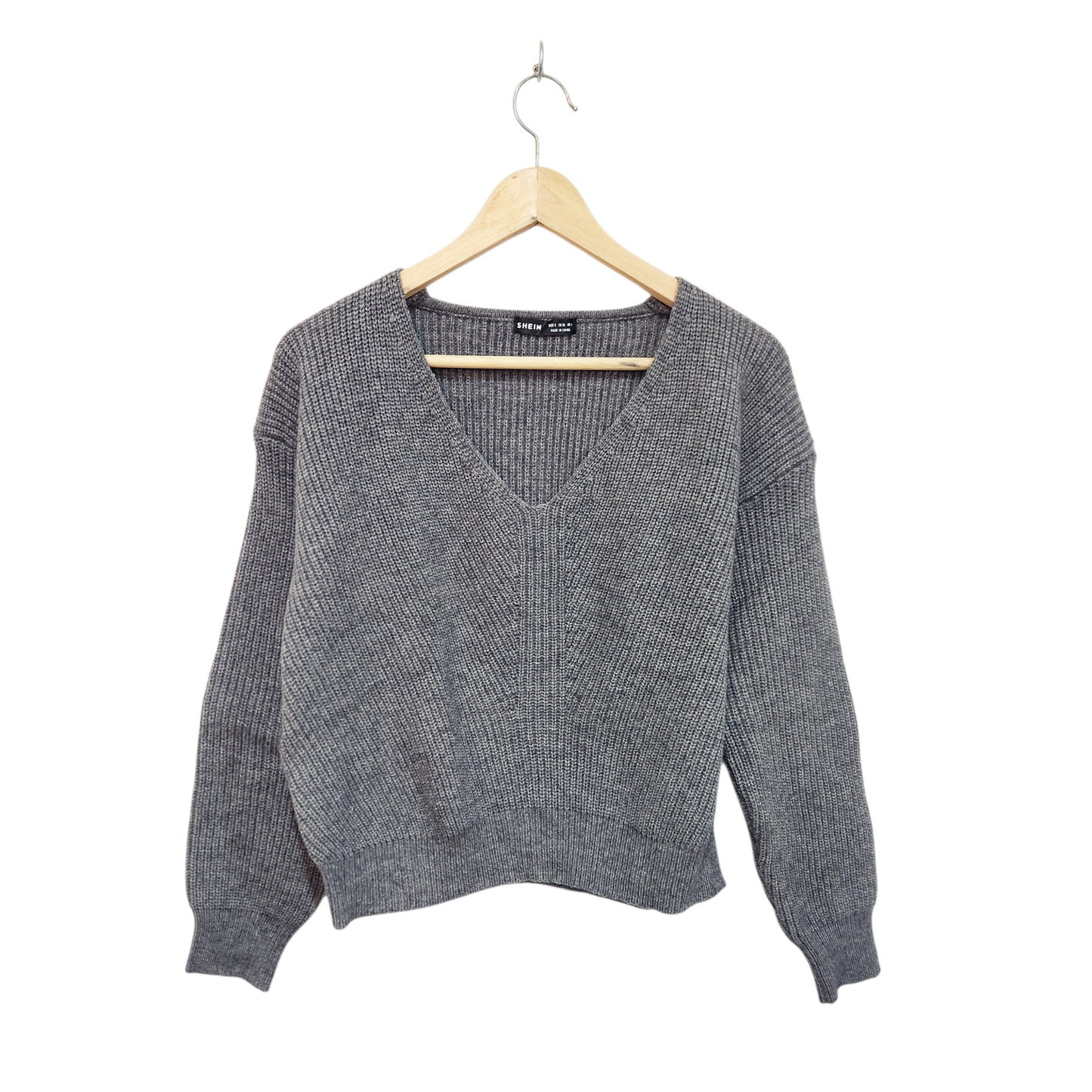 SHEIN | סוודר אפור לאישה מידה S