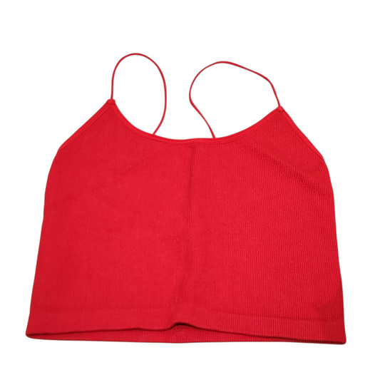 STREETWEAR SOCIETY | גופיית בטן צבע אדום | לאישה מידה S
