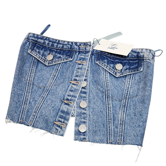 TWENTYFOURSEVEN | סטרפלס ג'ינס לאישה מידה XS | חדש עם תווית